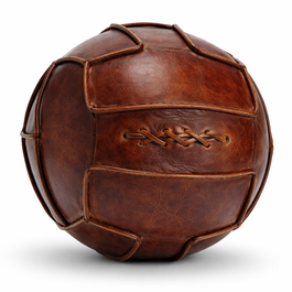 DKD Home Decor Balón de Fútbol Piel Decoración 21x21x21 cm