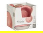 Vessia Plato Hondo Gres Rosa con Borde 20.5x5.5x20.5 cm (Set de 24)