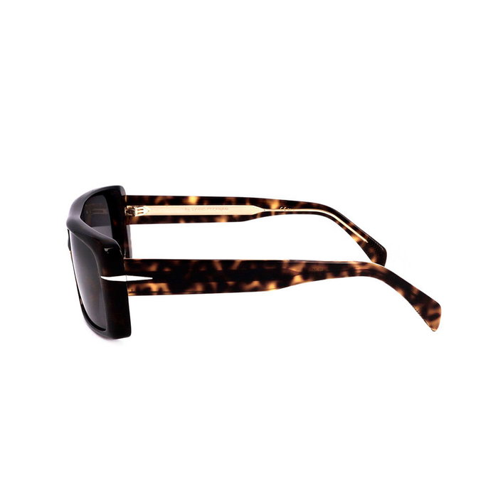 DAVID BECKHAM 7063/S Gafas de Sol para Hombre - Diseño Rectangular, Acetato, Lente 58 mm, Puente 16 mm, Patillas 140 mm