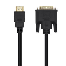 Aisens Cable DVI 18+1 a HDMI tipo A, 3 metros, Negro