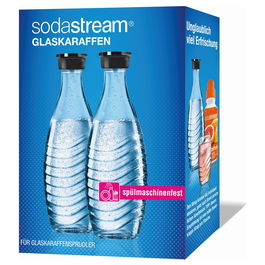SodaStream 1047200490 Jarras de Cristal CRYSTAL Transparente, Pack Doble
