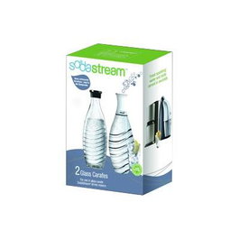SodaStream Glaskaraffe 0,6l 2er-Pack 1047200490 - Pack de 2 Jarras de Vidrio de 0.6 Litros