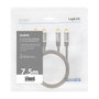 LogiLink Cable de Audio 2x RCA/M a 2x RCA/M de 7,5 m, Negro