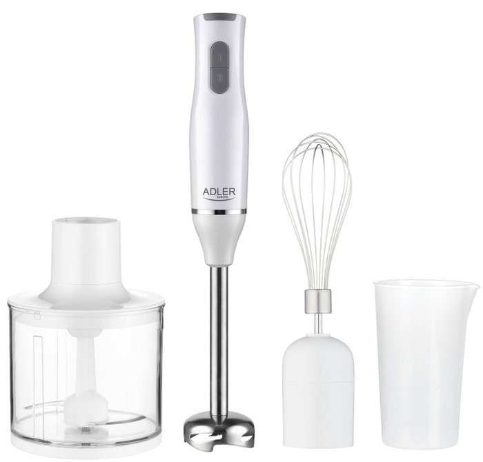 ADLER Batidora de Mano AD 4620, 800W, Blanca