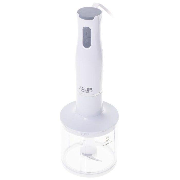 ADLER Batidora de Mano 800W con Accesorios - Picadora, Levantaclaras y Vaso Medidor