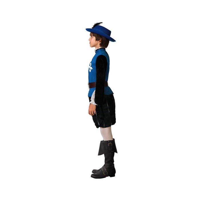 Atosa Disfraz Mosquetero Medieval Azul Niño 7-9 Años
