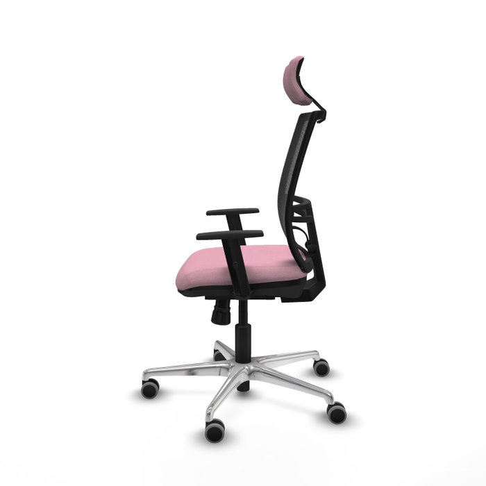 PIQUERAS Y CRESPO Silla de oficina Yunquera Rosa con mecanismo Sincro PIQUERAS Y CRESPO Silla de oficina Yunquera Rosa con mecanismo Sincro