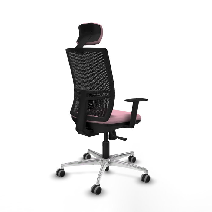 PIQUERAS Y CRESPO Silla de oficina Yunquera Rosa con mecanismo Sincro PIQUERAS Y CRESPO Silla de oficina Yunquera Rosa con mecanismo Sincro