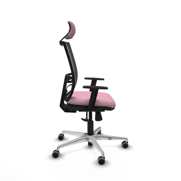 PIQUERAS Y CRESPO Silla de oficina Yunquera Rosa con mecanismo Sincro PIQUERAS Y CRESPO Silla de oficina Yunquera Rosa con mecanismo Sincro