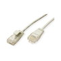 ROLINE GREEN Patchkabel Cat.6A U/UTP Gris 0,5 m