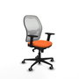 PIQUERAS Y CRESPO Silla de oficina Jorquera Naranja y Blanco