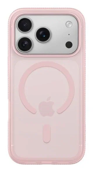 Belkin SheerForce Funda Compatible con MagSafe para Apple iPhone 17 Pro, Rosa, Resistente a Golpes y Caídas