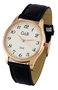 G&B TIME Reloj para Hombre de Piel Clásico, Marrón/Negro con Correa y Esfera en Oro Rosa