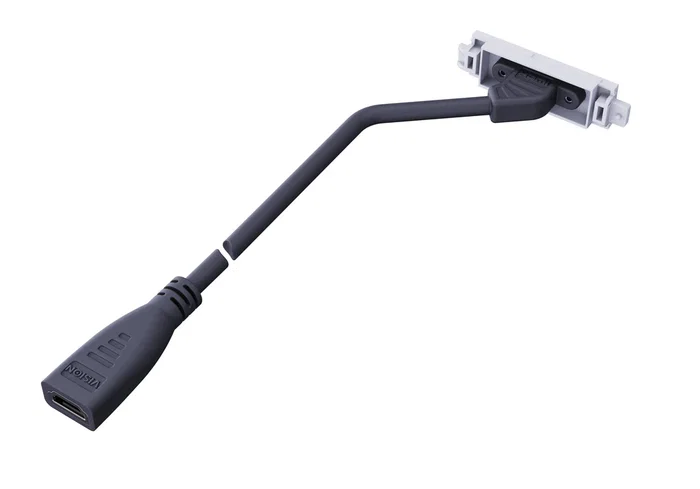Vision Techconnect Cable HDMI Booster Module 2 m HDMI Tipo A Estándar, Version HDMI 2.0, Hembra Angular, Negro, Blanco, Soporte 3D y 4K 3840x2160