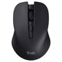Trust Mydo Ratón Óptico Inalámbrico Silencioso (Reducción Ruido 90%), Ambidiestro, 1800 DPI, 3 Niveles DPI, Negro - Incluye Receptor USB