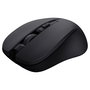 Trust Mydo Ratón Óptico Inalámbrico Silencioso (Reducción Ruido 90%), Ambidiestro, 1800 DPI, 3 Niveles DPI, Negro - Incluye Receptor USB