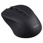 Trust Mydo Ratón Óptico Inalámbrico Silencioso (Reducción Ruido 90%), Ambidiestro, 1800 DPI, 3 Niveles DPI, Negro - Incluye Receptor USB