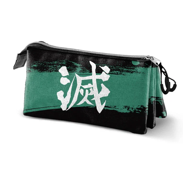 Demon Slayer Sutoriku Estuche Portatodo Triple Multicolor Ripstop con 3 Compartimentos Repelente a Líquidos Demon Slayer Sutoriku Estuche Portatodo Triple Multicolor Ripstop con 3 Compartimentos Repelente a Líquidos