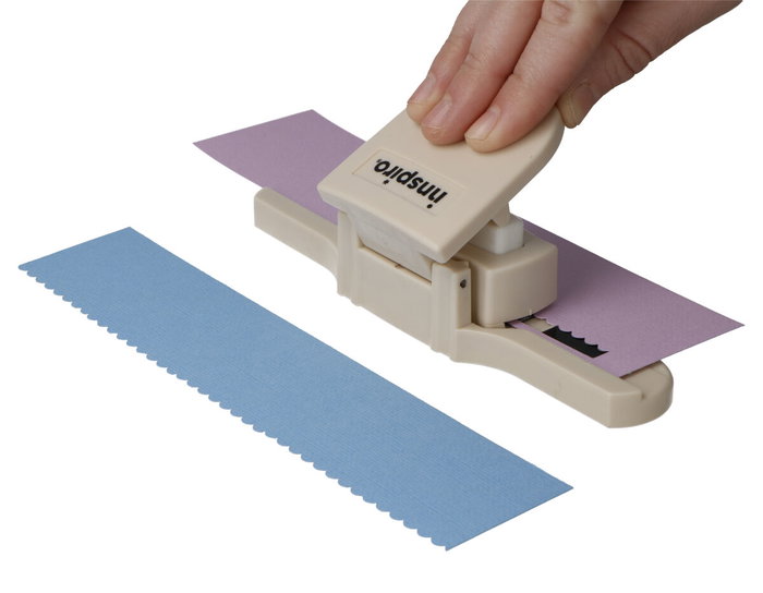 Innspiro Cartucho para Troqueladora de Bordes Intercambiables con Diseño de Olas 10x43mm