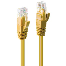 Lindy Cable de red Cat.6 U/UTP de 3 m, Amarillo