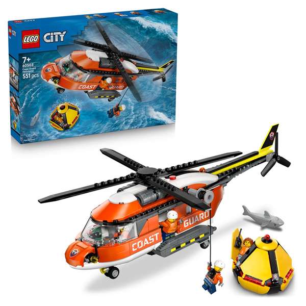 Lego City - Juego de Construcción de Helicóptero de Guardacostas. Edad: 6+ años