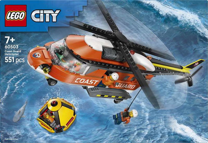 Lego City - Juego de Construcción de Helicóptero de Guardacostas. Edad: 6+ años