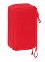 Plumier Triple Atlético Madrid Rojo 12,5 x 19,5 x 5,5 cm 36 Piezas