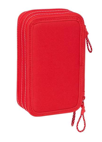 Plumier Triple Atlético Madrid Rojo 12,5 x 19,5 x 5,5 cm 36 Piezas