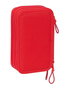 Plumier Triple Atlético Madrid Rojo 12,5 x 19,5 x 5,5 cm 36 Piezas
