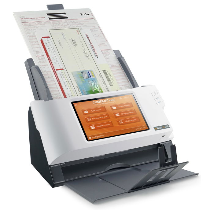 Plustek A350 Enterprise Scanner Documentos A3, 600x600 DPI, Escaneo Dúplex, Pantalla Táctil 7"