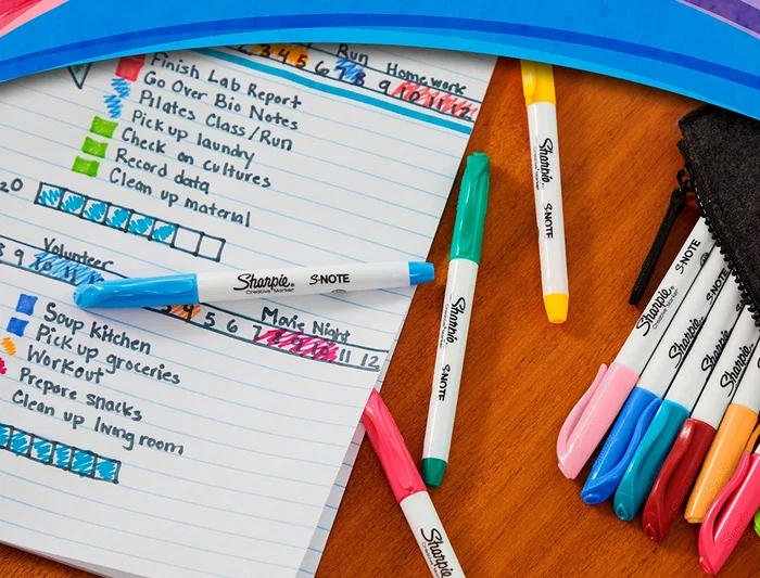Sharpie S-Note Rotulador Permanente Punta Biselada Blister 20 Unidades Colores Surtidos