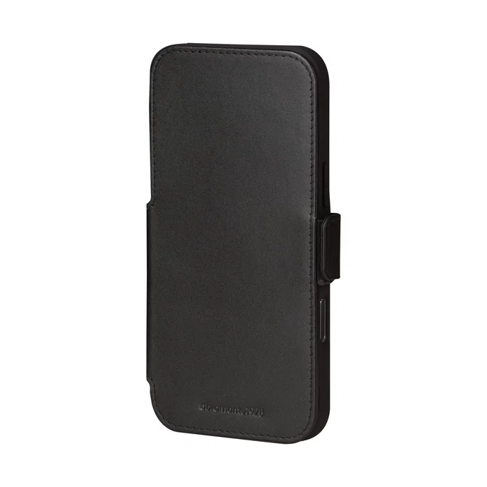 Dbramante1928 Funda de Cuero de Grano Entero para iPhone 17 Pro Max - Negro Copenhagen