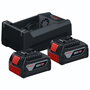 Bosch Kit de Inicio con 2x GBA 18V 5.0Ah y Cargador GAL 12V/18