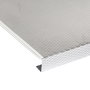 Emuca Protector de fondo para muebles de cocina, tablero 16mm, módulo 900mm, 868x580mm, Plástico y Aluminio, Aluminio natural