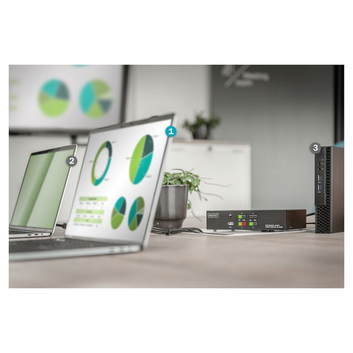 Digitus KVM-Switch 4-Port Single-Display