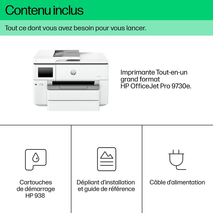 HP OfficeJet Pro 9730e Multifunción A3 Color Gris HP OfficeJet Pro 9730e Multifunción A3 Color Gris