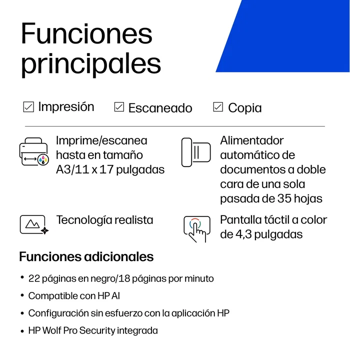 HP OfficeJet Pro 9730e Multifunción A3 Color Inalámbrica HP OfficeJet Pro 9730e Multifunción A3 Color Inalámbrica