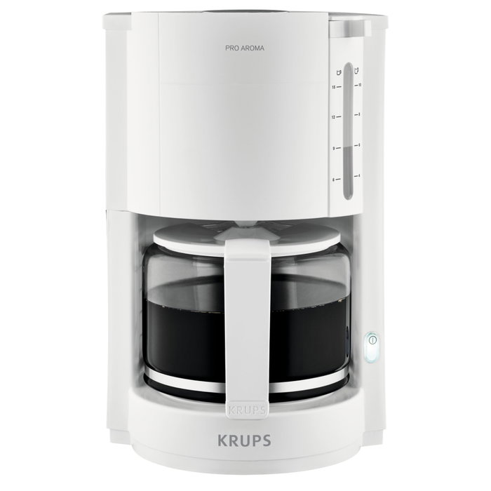 Krups F 309 01 ProAroma Cafetera de Filtro 10 Tazas 1050 W Blanco Krups F 309 01 ProAroma Cafetera de Filtro 10 Tazas 1050 W Blanco