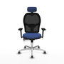 PIQUERAS Y CRESPO Silla de oficina Jorquera con mecanismo Sincro/Traslack Azul marino