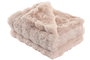 DKD Home Decor Manta de Poliéster Rosa Palo 130x170 cm