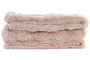 DKD Home Decor Rabit fur april 25 a Manta Rosa Palo 170 x 130 cm (2 Unidades)