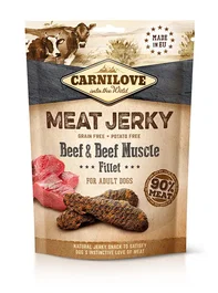 Carnilove Jerky Ternera Y Res Filetes 12x100 gr