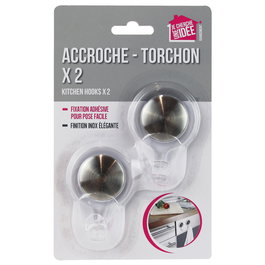 Je cherche une Idee Juego de 2 Ganchos Adhesivos Surtidos 4.5x6.5 cm