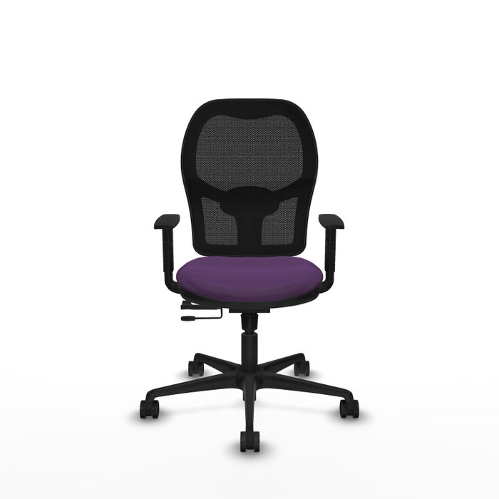 PIQUERAS Y CRESPO Silla de oficina Jorquera con mecanismo Sincro/Traslack, Morado y Negro PIQUERAS Y CRESPO Silla de oficina Jorquera con mecanismo Sincro/Traslack, Morado y Negro