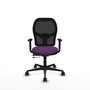 PIQUERAS Y CRESPO Silla de oficina Jorquera con mecanismo Sincro/Traslack, Morado y Negro