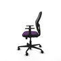 PIQUERAS Y CRESPO Silla de oficina Jorquera con mecanismo Sincro/Traslack, Morado y Negro