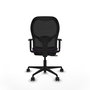 Silla de oficina Jorquera con mecanismo Sincro/Traslack tapizada con Tela color Morado y malla color Negro. Equipada con lumbar 1D, Brazos 1D y Ruedas 65mm nailon