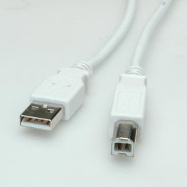 Value Cable USB 2.0 A-B Blanco 4,5 m