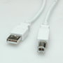 Value Cable USB 2.0 A-B 4,5 m Blanco