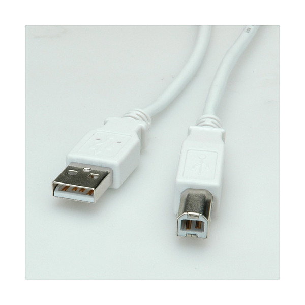 Value Cable USB 2.0 A-B 4,5 m Blanco